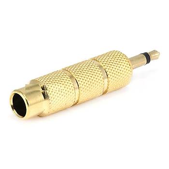3.5 mm Mono Erkek - 6.3 mm Dii evirici Gold Aparat