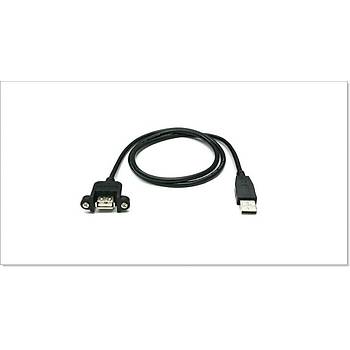 USB Kablo - 2.0 - Panel Tipi - Vidalı - Erkek - Dişi - 1.5 Metre