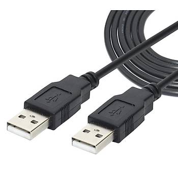 USB 2.0 Erkek - Erkek Siyah Kablo 3 Metre