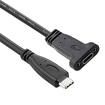 USB 3.1 Type-C Panel Tipi Uzatma Kablosu - 1 Metre