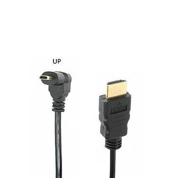 Micro HDMI 90 Derece Kablo 1 Metre - Yukar Al