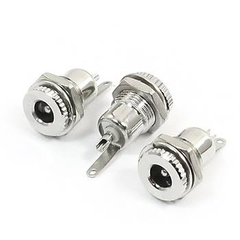 Panel Tipi Metal Dii DC Barrel Jack - Arkadan Somunlu