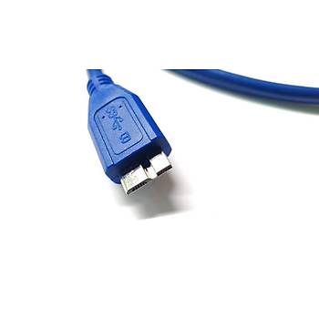 USB 3.0 Harici Disk Kablosu 50 cm - Mavi