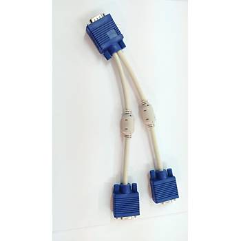 VGA Splitter Kaliteli Y Kablo - 1 Giri - 2 k