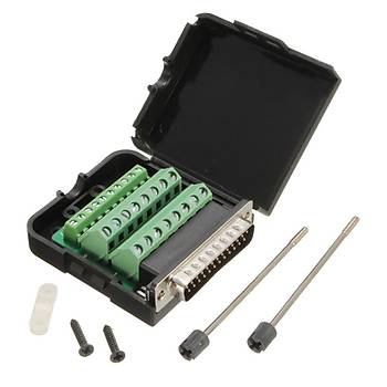 D-Sub 25 Pin Klemensli Konnektr - Erkek