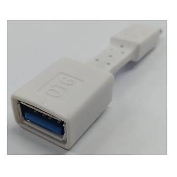 USB Type-C Yass OTG Kablo - Beyaz