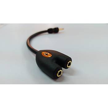 MYKABLO 3.5 mm TRS Stereo oklayc Kablo - Siyah