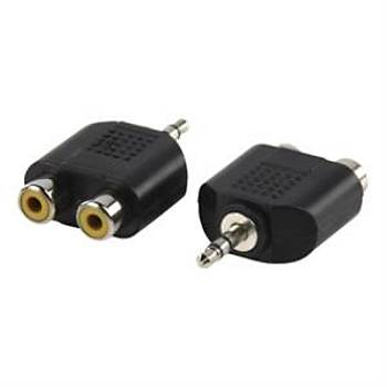 Stereo 3.5 mm Erkek - 2x RCA Di�i �evirici Aparat (�ift)