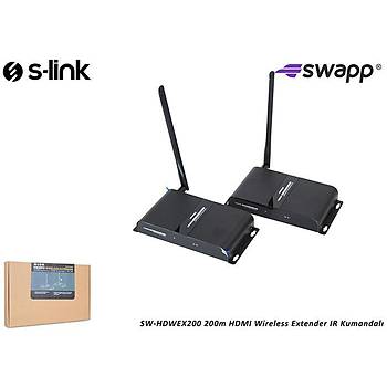 S-link SW-HDWEX200 Wireless HDMI Extender + IR UK 200 Metre