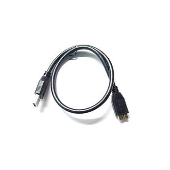 USB 3.0 Harici Disk Kablosu 50 cm - Siyah