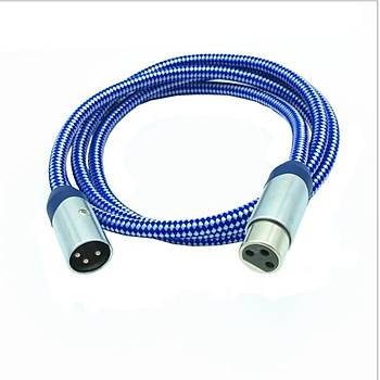 XLR Erkek - Dii Balansl Kaliteli rgl Kablo - 3 Metre