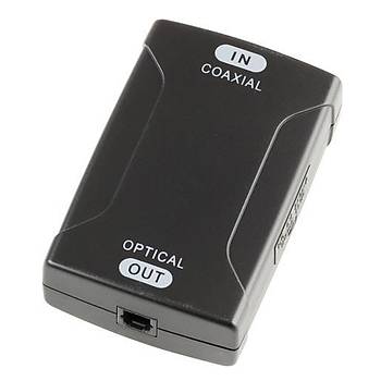 Coaxial Giriş - Optik Çıkış Dijital Ses Çevirici - Siyah