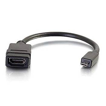Micro HDMI Erkek - HDMI Dii evirici Kablo 20 cm
