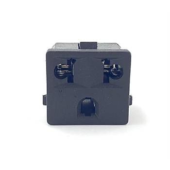 28x26 mm Trk & Amerika Dii Elektrik Prizi