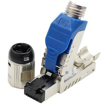 Cat. 8 RJ45 Endstriyel Tip IP20 STP Konnektr
