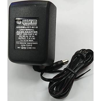 DC Adaptr - Yldrm - CY-910R - 7.5 Volt 1 Amper