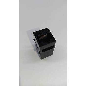 Cat. 6 RJ45 Dii - Dii Keystone Ara - Siyah