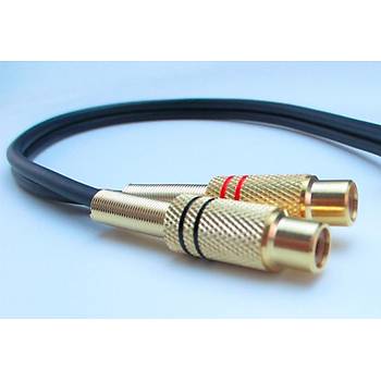 7 Pin Din Erkek to 2x RCA Gold Dii evirici Kablo 15 cm