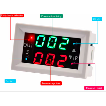 �ift LED Ekran 12 Volt Zaman R�lesi