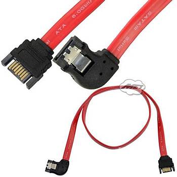SATA DATA 3.0 90 Derece Klipsli Uzatma Kablosu 50 cm