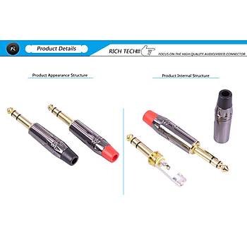 6.3 mm TRS Stereo Kaliteli Erkek Jack