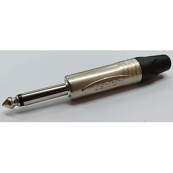 6.3 mm Mono Kaliteli Erkek Jack - Gri