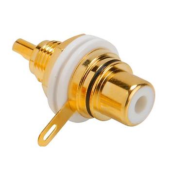 RCA ase Tipi Gold Konnektr Krmz+Siyah