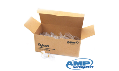 8P/8C AMP Cat. 5 RJ45 Ethernet Plug - 100 Adet