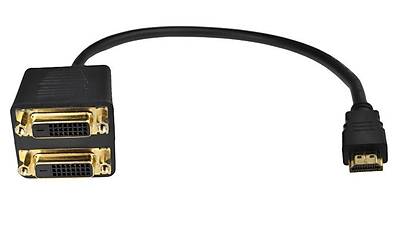HDMI to 2x 24+5 DVI Kaliteli Splitter Kablo