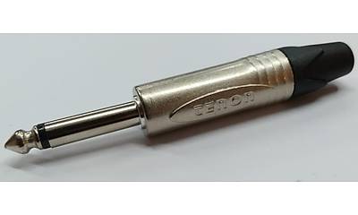 6.3 mm Mono Kaliteli Erkek Jack - Gri
