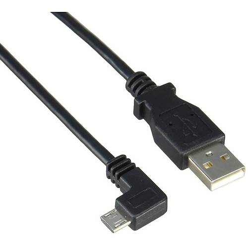 Micro USB 90 Derece Kablo 25 cm - Sol Açılı