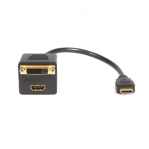 HDMI to 24+5 DVI + HDMI Kaliteli Splitter Kablo