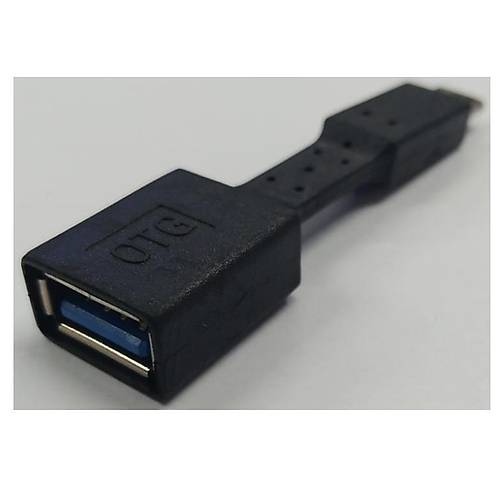 USB Type-C Yassı OTG Kablo - Siyah