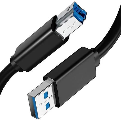USB 3.0 Yazıcı Tarayıcı Kablosu 1.8 Metre Siyah