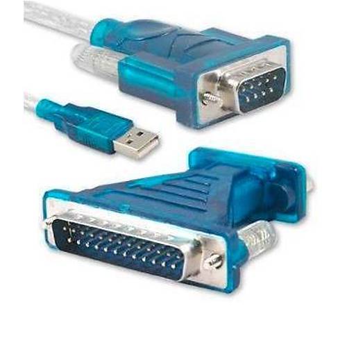USB 2.0 to RS232 Kablo 1.5 Metre + Paralel Çevirici