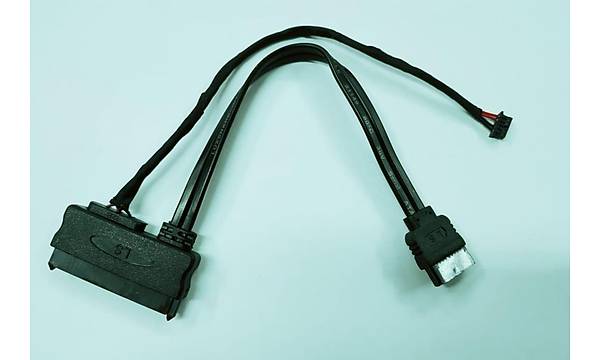 7+15 Pin Power+Data to Sata Data+5 Pin Power Kablo