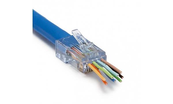 8P/8C Yeni Nesil EZ Delikli�RJ45 Ethernet Plug - 100 Adet