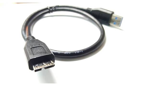 USB 3.0 Harici Disk Kablosu 50 cm - Siyah
