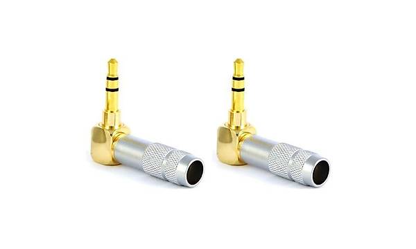 3.5 mm TRS Stereo 90 Derece Kaliteli Erkek Jack