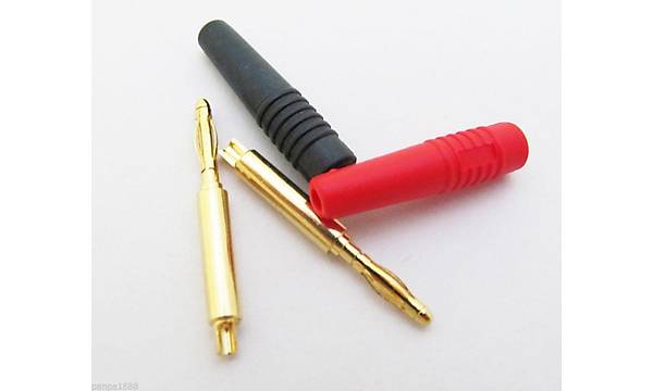 Banana Jack 2 mm Gold K�rm�z�+Siyah