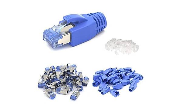Cat. 7 RJ45 K�l�f - Mavi