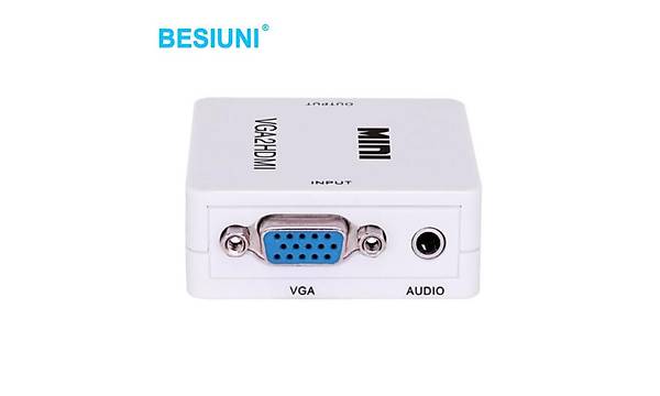 VGA Giri� - HDMI ��k�� Aktif �evirici Kutu