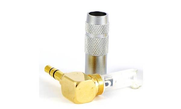 3.5 mm TRS Stereo 90 Derece Kaliteli Erkek Jack