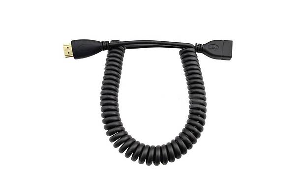 �nce Y�ksek H�zl� HDMI Sarmal Spiral Uzatma Kablo 4K * 2K