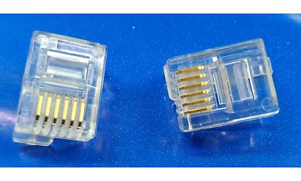 6P/6C Yandan Mandall� RJ-11 Konnekt�r