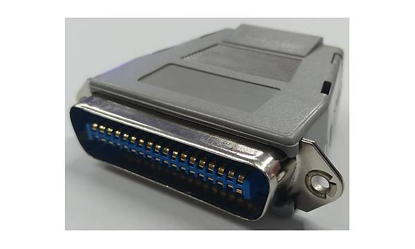 36 Pin Erkek Centronics Konnekt�r+Kapak - Gri