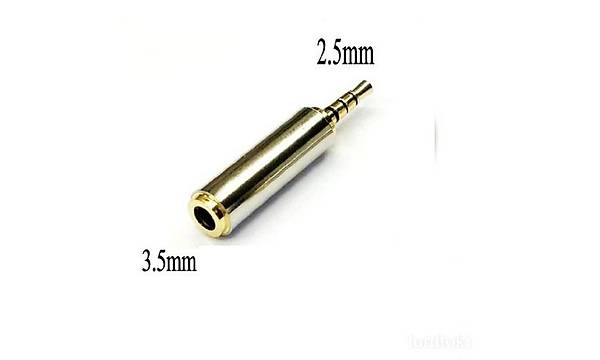 2.5 mm Erkek - 3.5 mm Di�i Stereo �evirici 4 Bo�umlu