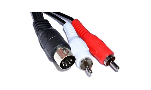 5 Pin Din to 2 RCA Kablo 1.5 Metre