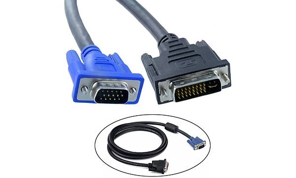 24+5 DVI to VGA Kablo 3 Metre