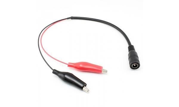 DC 5.5x2.1 mm Di�i Jack - Krokodil �evirici Kablo